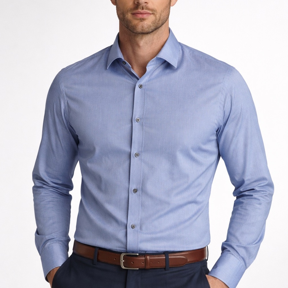 Zara Light Blue Men's Dress Shirt